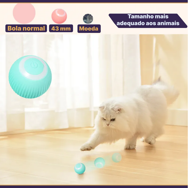 Bola elétrica brinquedo premium para pets-Stephanos